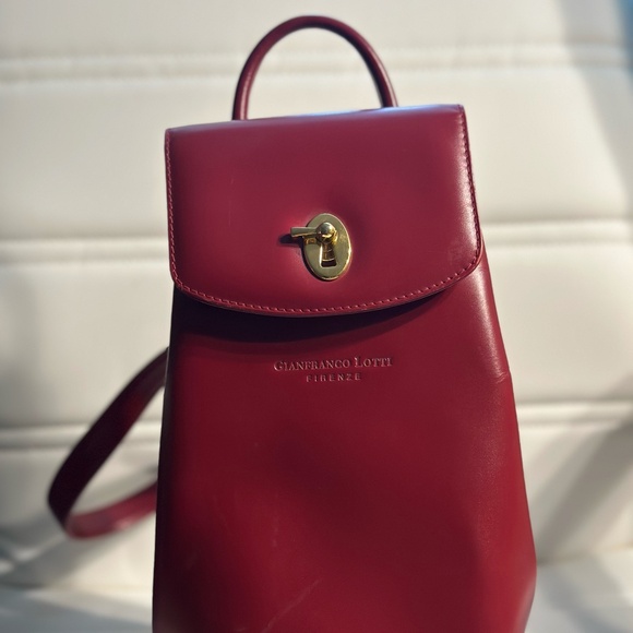 Gianfranco Lotti Italian Leather Backpack - Picture 1 of 2